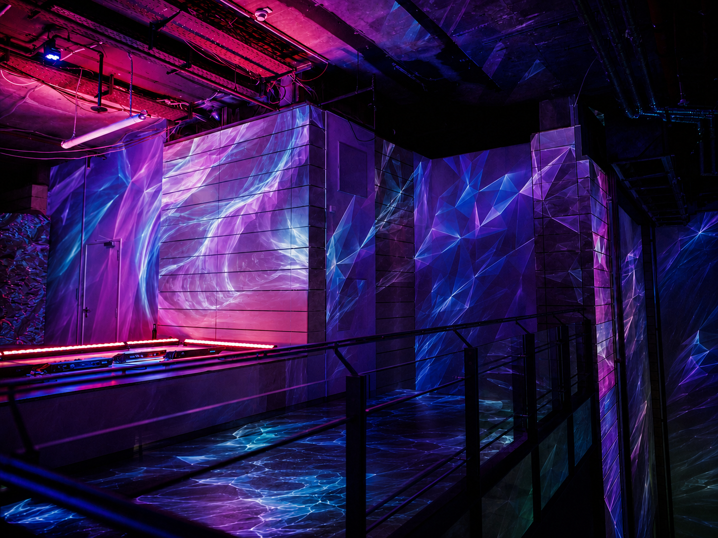 Projection mapping across the venue architecture